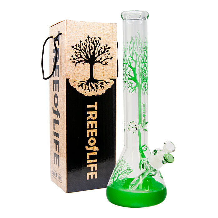 16" 9mm Tree Of Life Beaker Bong