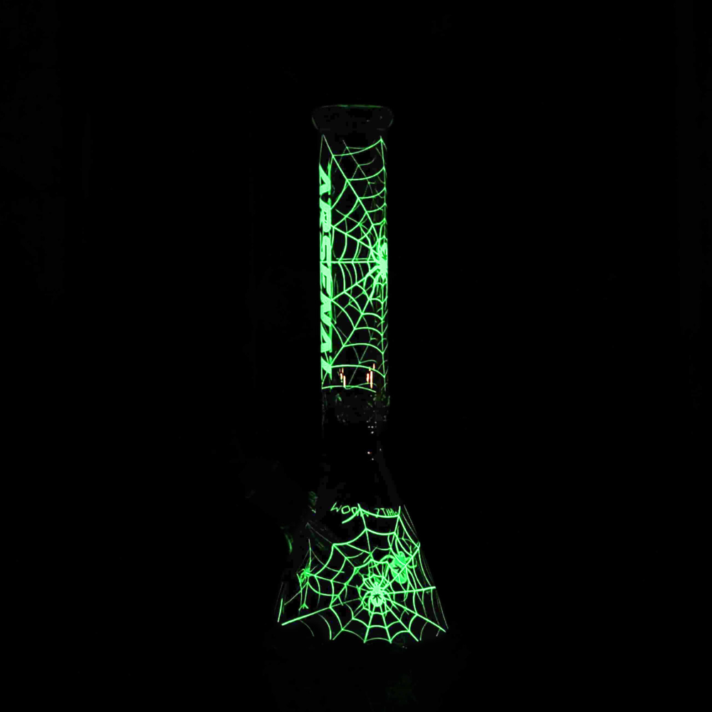 16” 9mm Arsenal Glow In The Dark Glass Bong