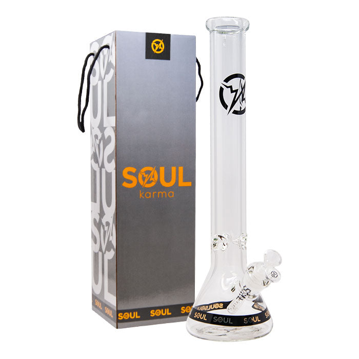Black Karma Series 9mm Thick Beaker 18 Inches Bong
