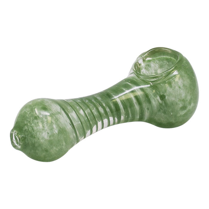 Inside Out Comb Teeth Design Colored Glass Pipe 3 Inches