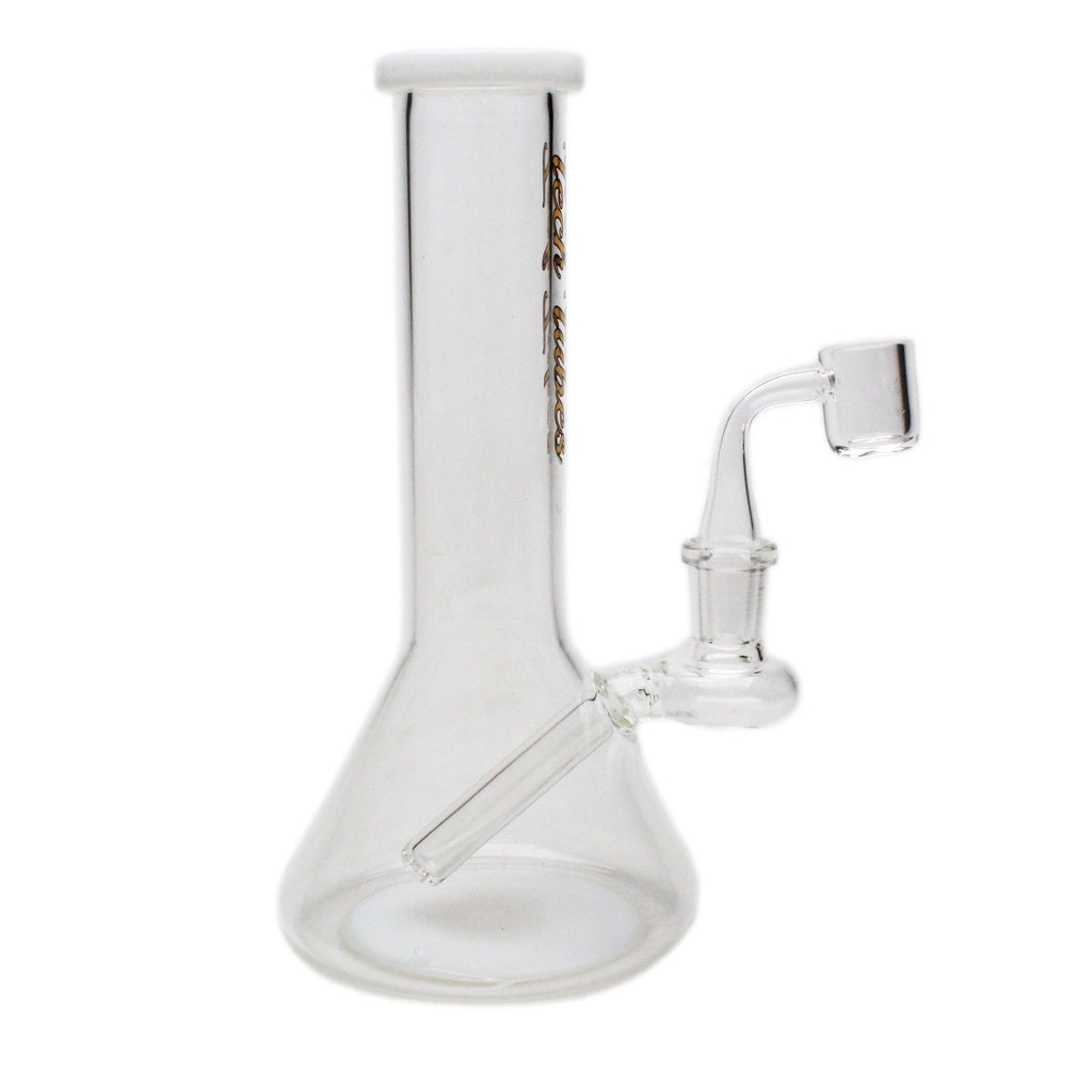 8" Fixed Stem Mini Beaker Glass Concentrate Rig