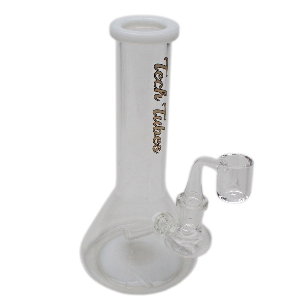 8" Fixed Stem Mini Beaker Glass Concentrate Rig