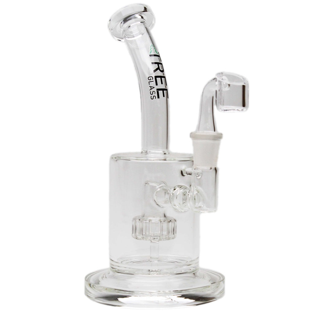 6" Circ Perc with Banger Glass Concentrate Rig