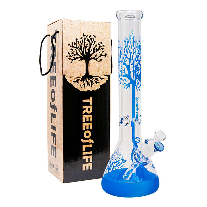 16" 9mm Tree Of Life Beaker Bong