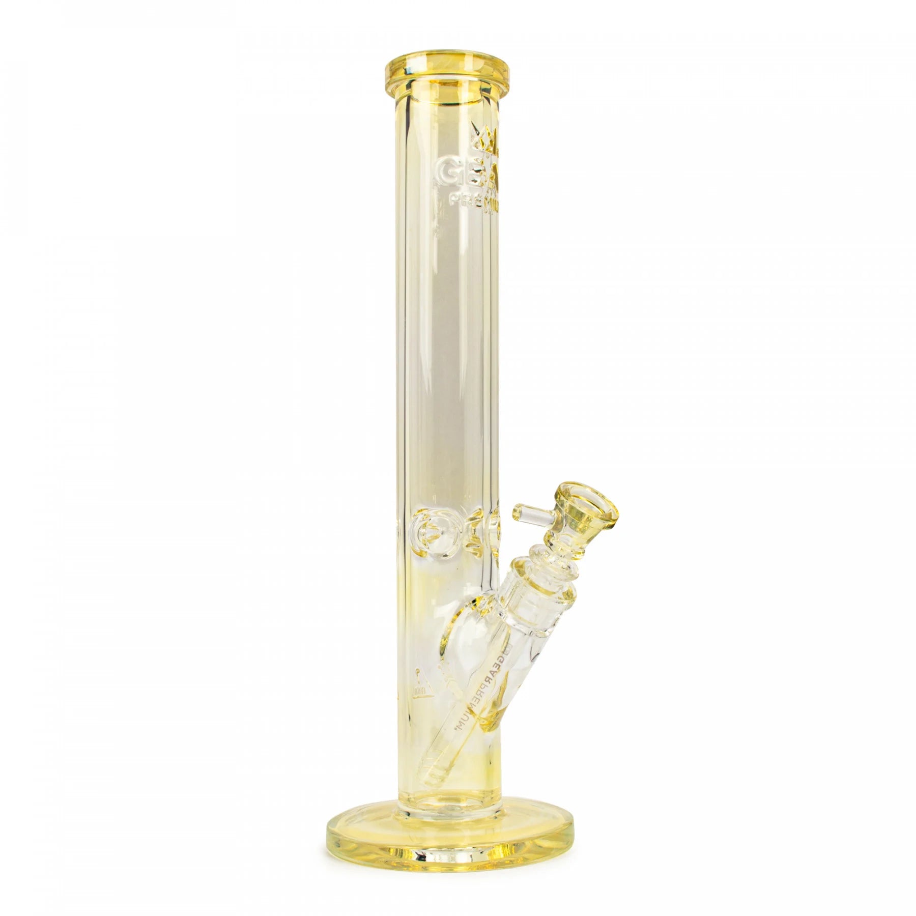 GEAR Premium - 15" 9mm Thick Straight Bong w/ Debossed Logo - Color Changing