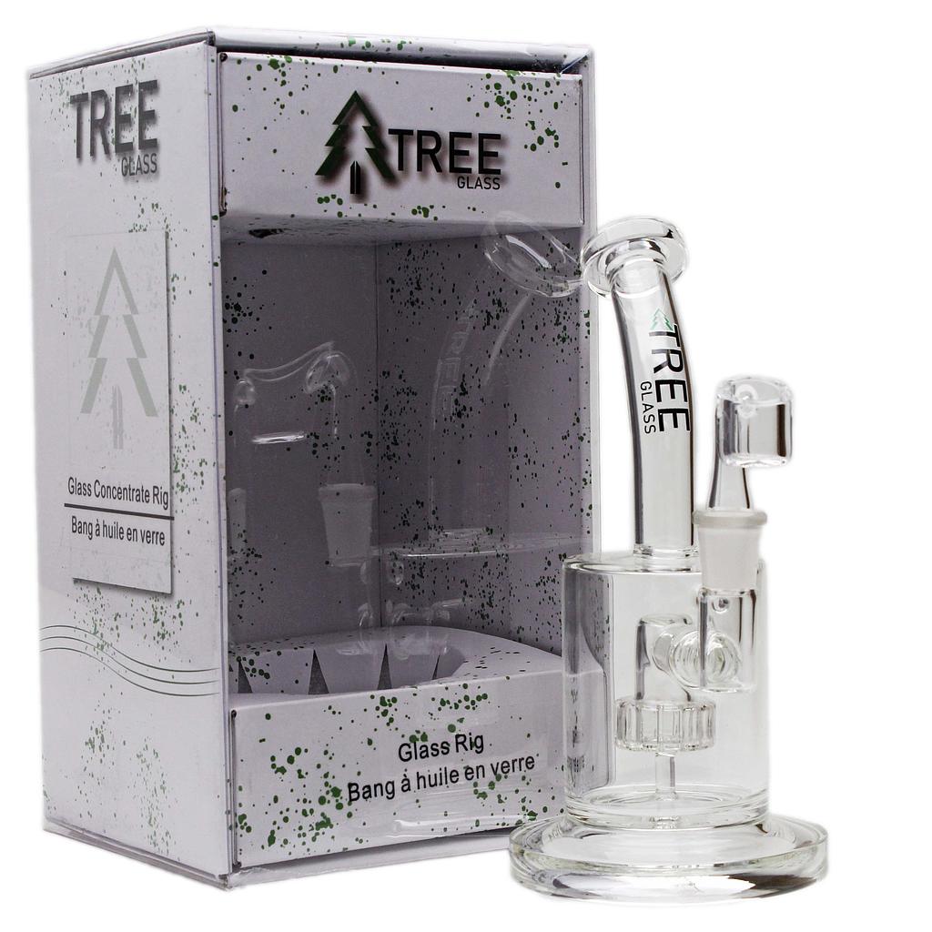 6" Circ Perc with Banger Glass Concentrate Rig