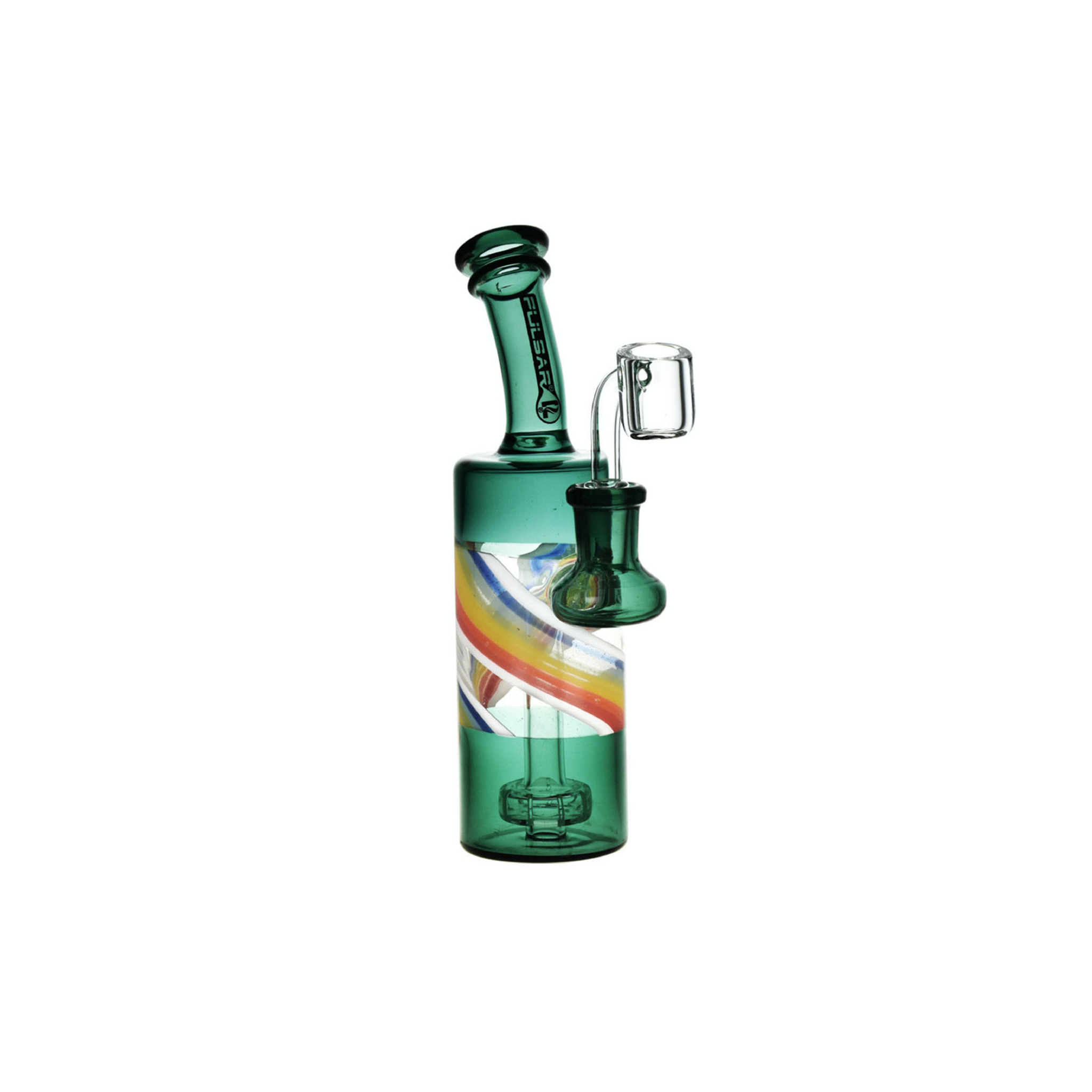 Spiral Bottle Rig with Disc Perc & Banger