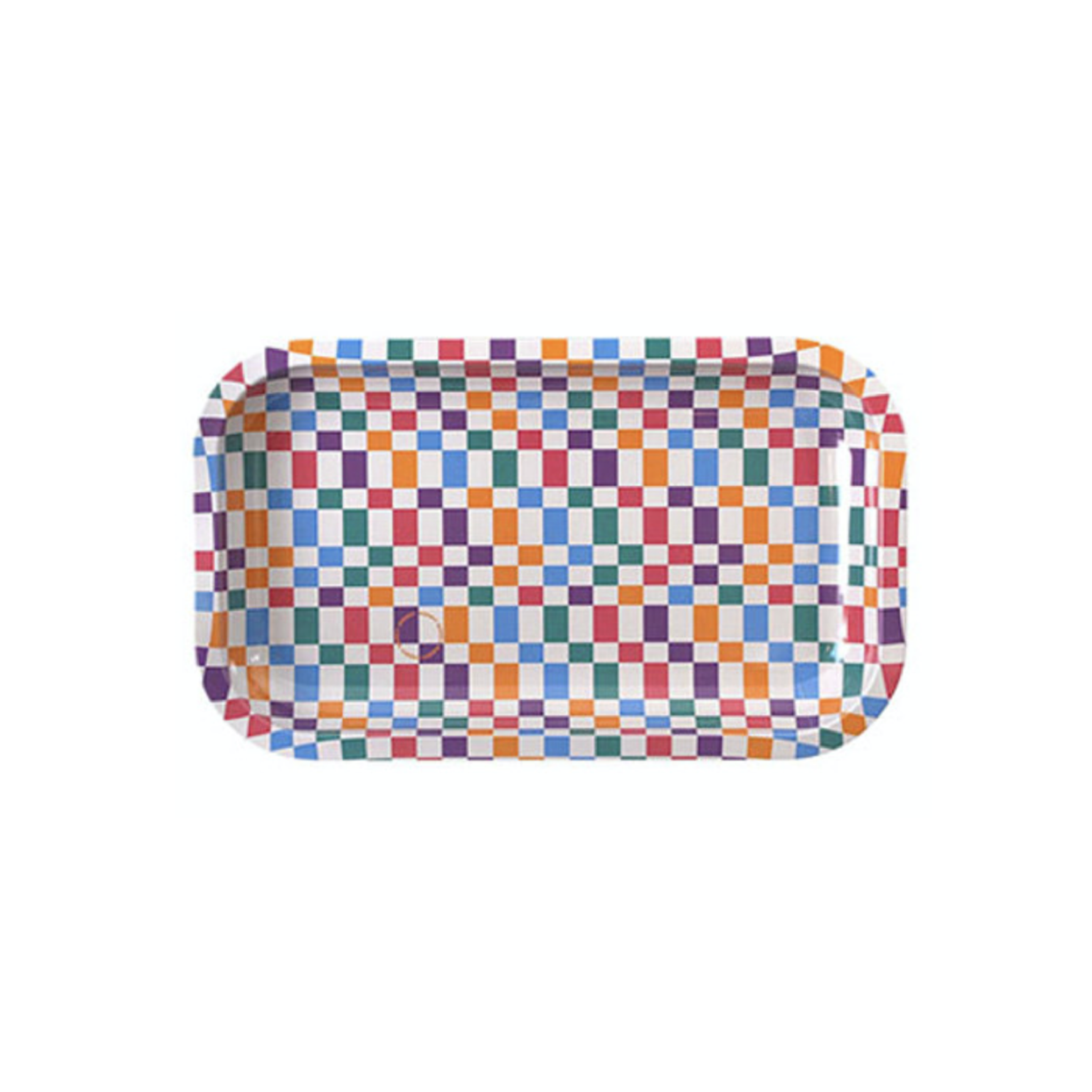 Squares Print Rolling Tray