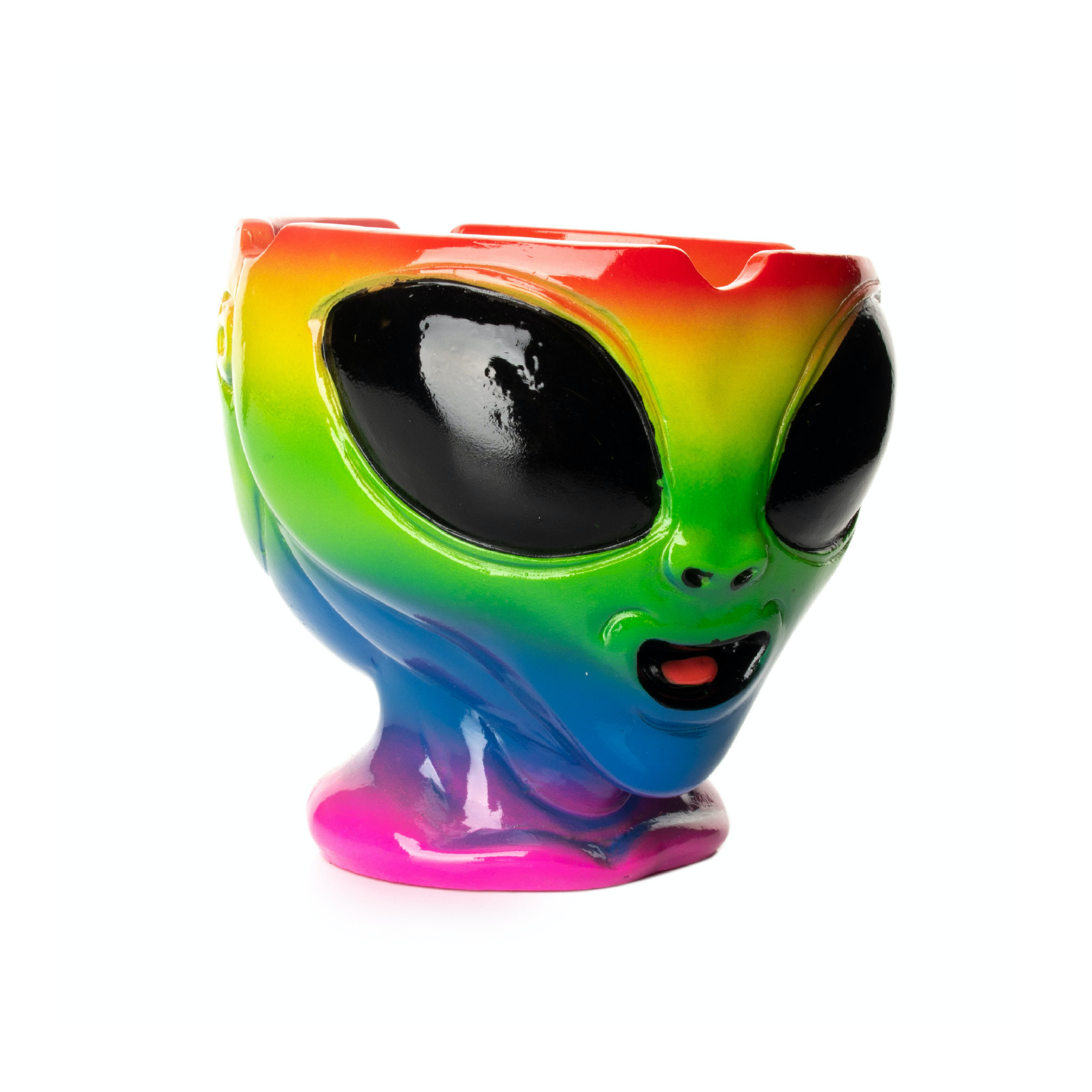 Multicoloured Alien Head Ashtray