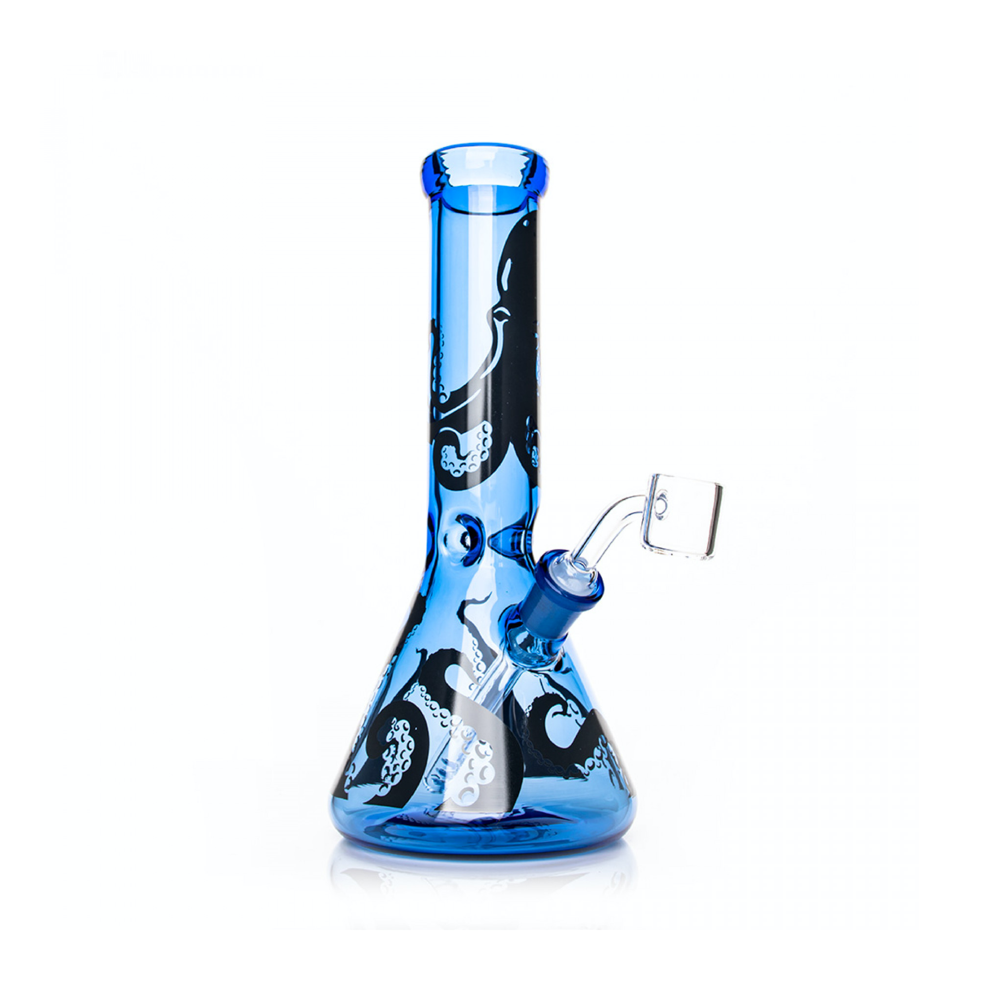 Sapphire Blue Octopus Beaker Base Concentrate Rig