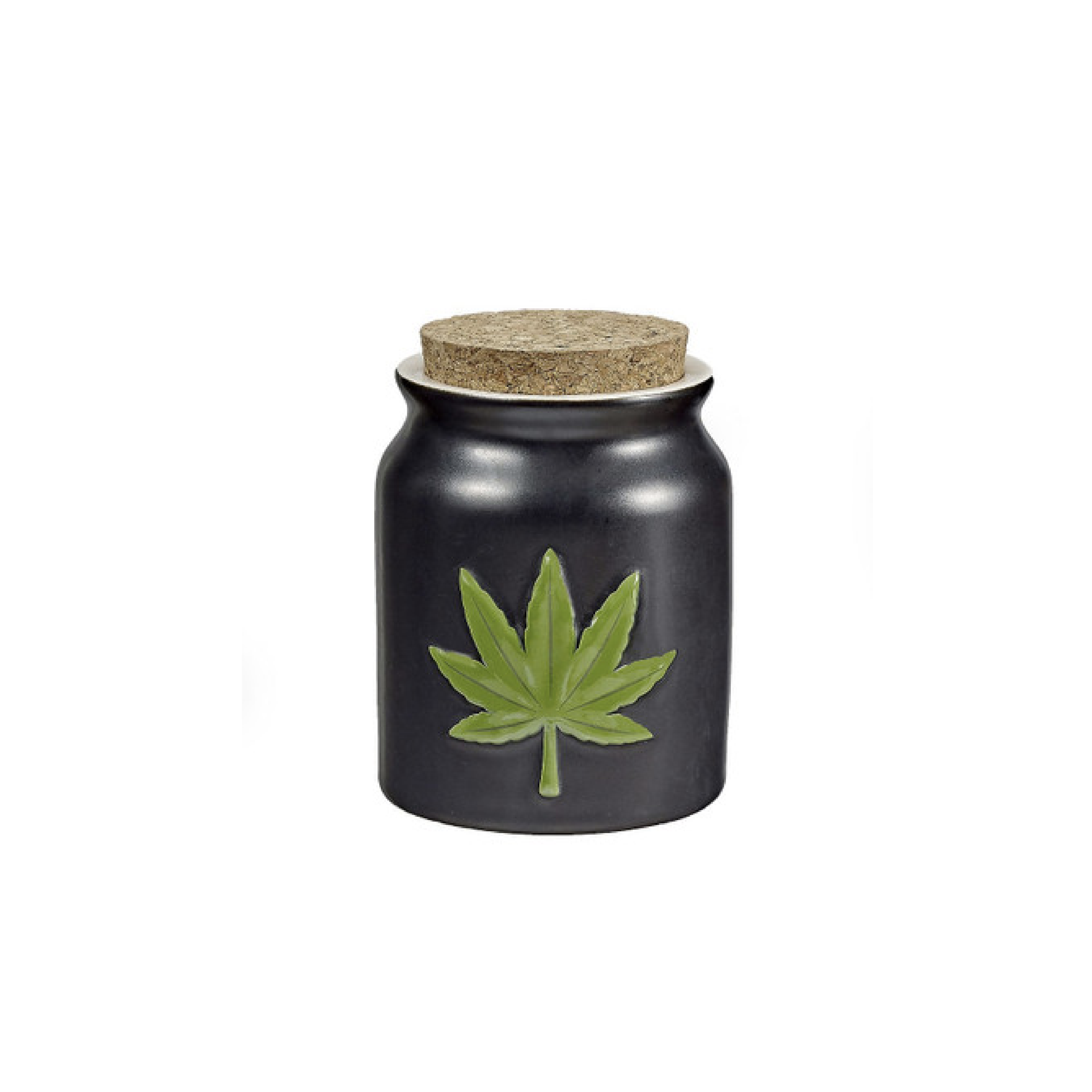 Leaf Ceramic Jar